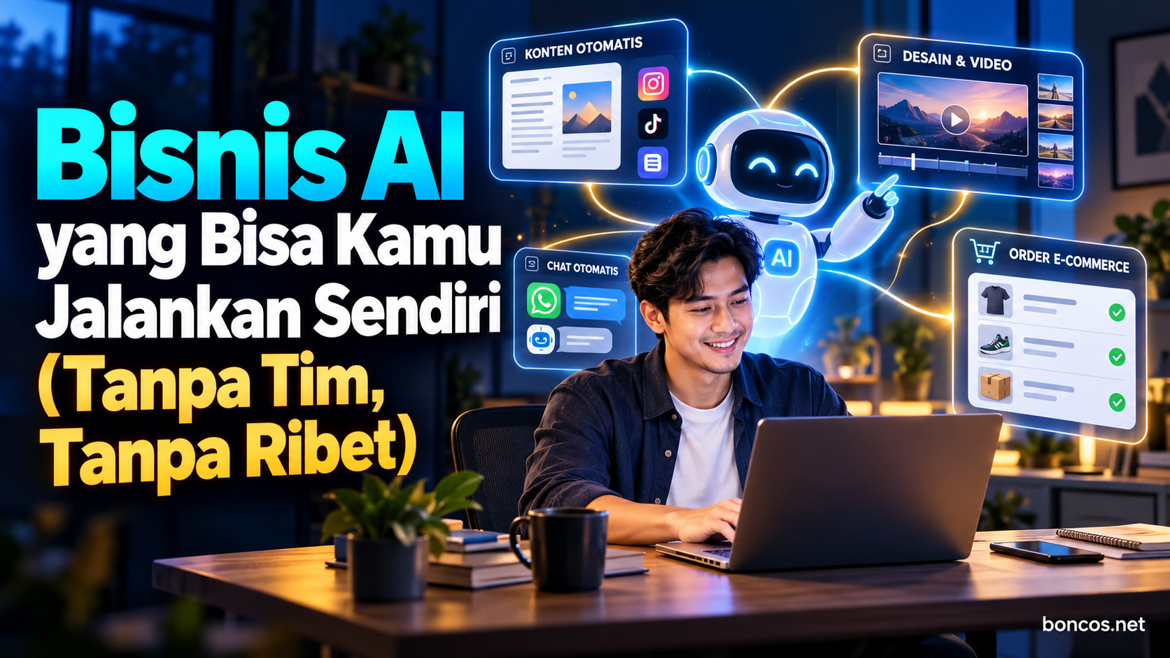 Bisnis AI yang Bisa Kamu Jalankan Sendiri (Tanpa Tim, Tanpa Ribet)